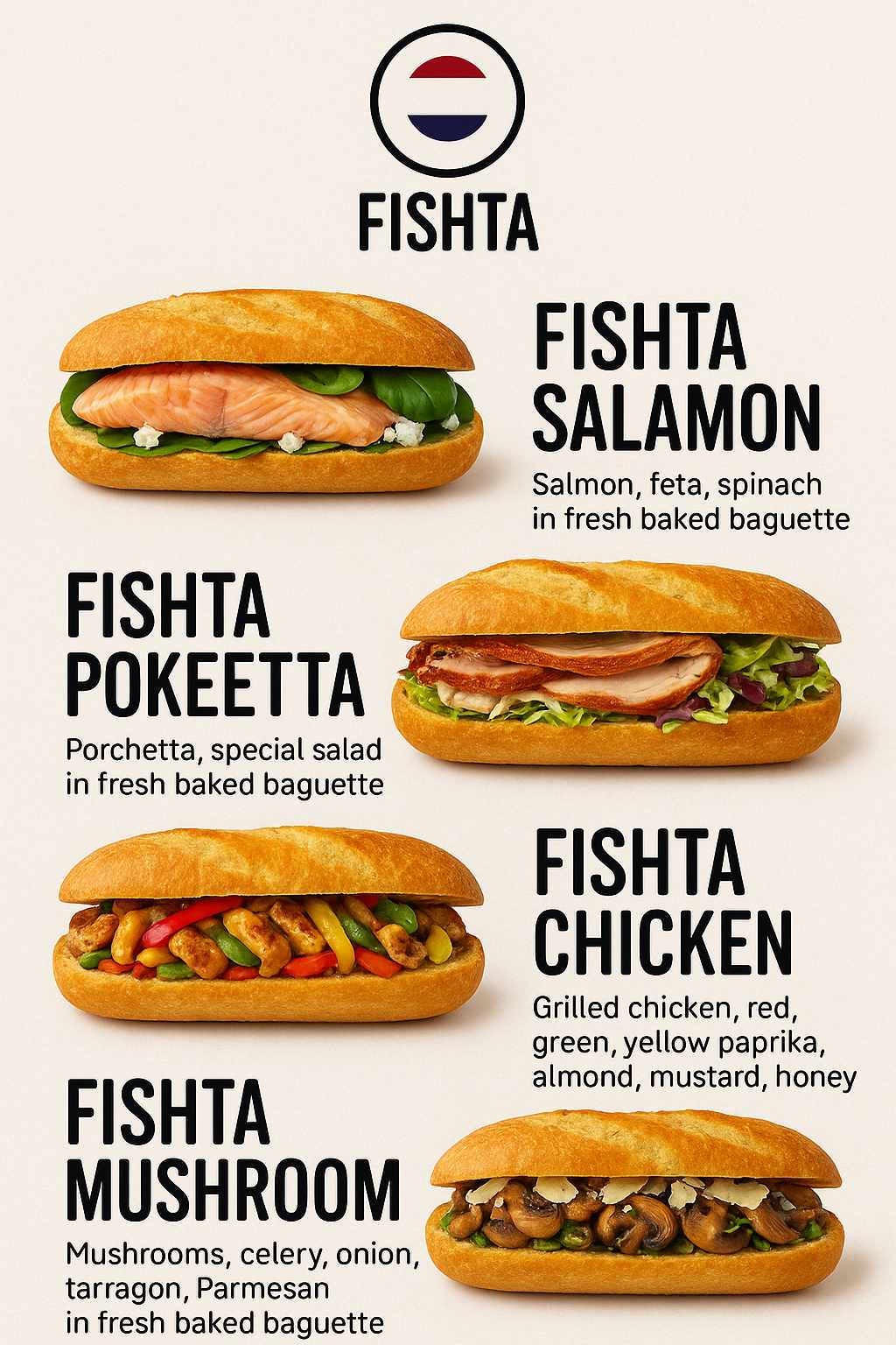 Fishta Menu